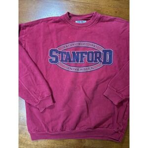 Vintage Timeout Stanford University Sweatshirt Men's Size Medium Red Made In USA